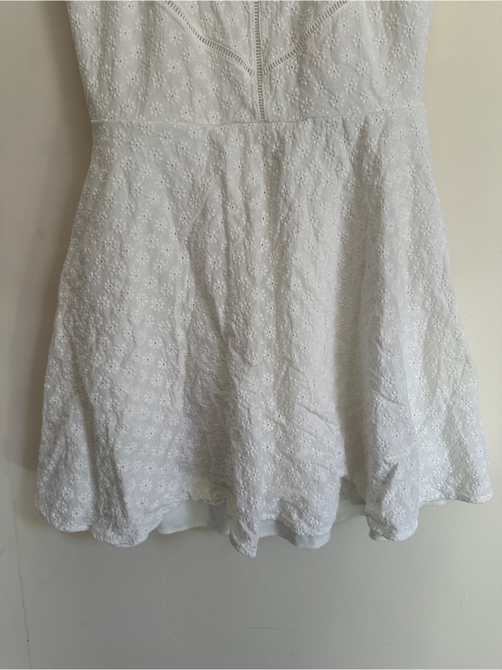 White Eyelet Skater Dress - Picture 5 of 12